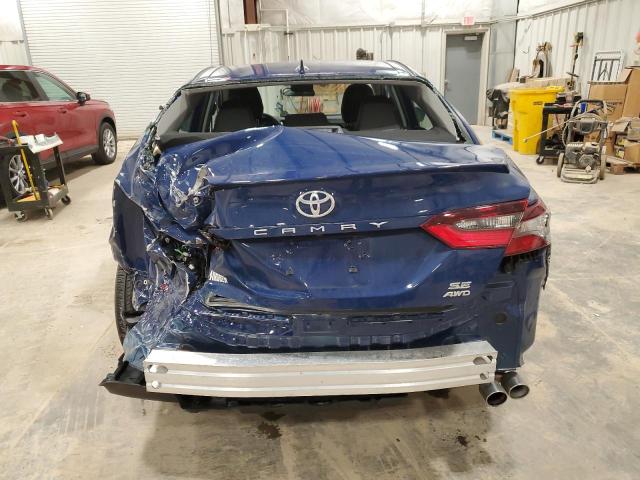 4T1G11BK1RU118382 - 2024 TOYOTA CAMRY SE NIGHT SHADE BLUE photo 6