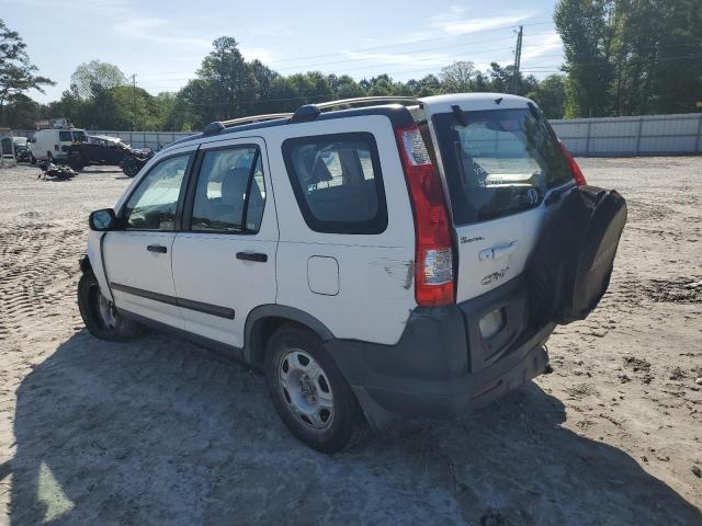 JHLRD68546C011558 - 2006 HONDA CR-V LX WHITE photo 2