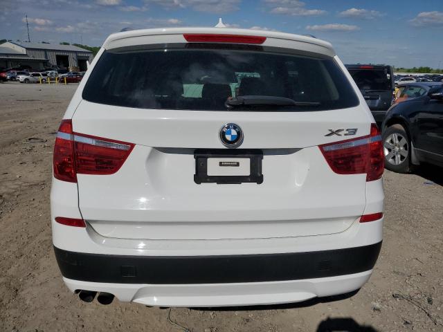 5UXWX5C53BL702226 - 2011 BMW X3 XDRIVE28I WHITE photo 6