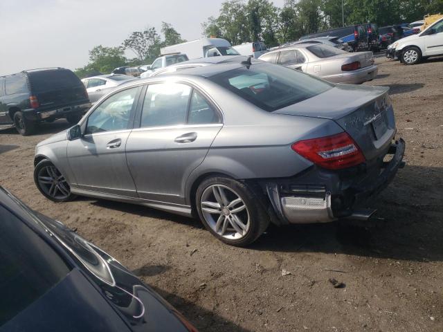 WDDGF8AB8DR279605 - 2013 MERCEDES-BENZ C 300 4MATIC SILVER photo 2