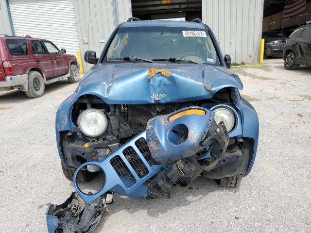 1J4GK58K64W322523 - 2004 JEEP LIBERTY LIMITED BLUE photo 5