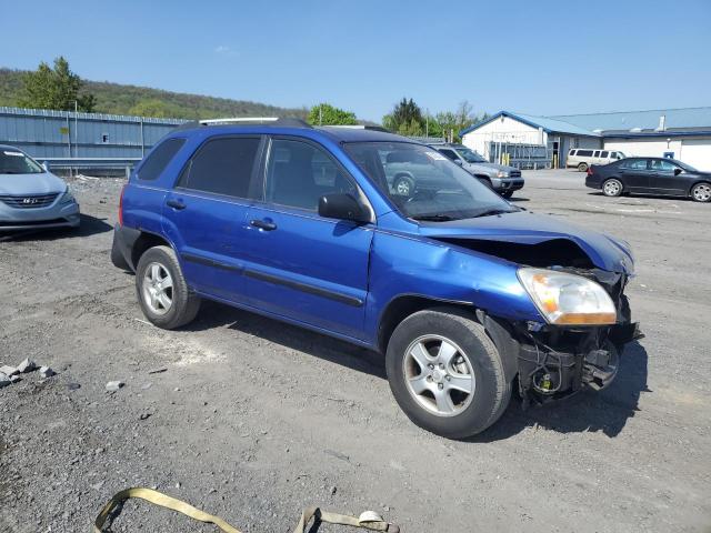 KNDJF724687518970 - 2008 KIA SPORTAGE LX BLUE photo 4