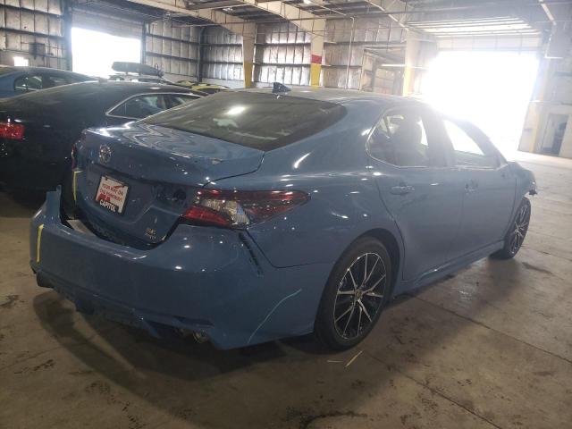 4T1G11BK9PU094507 - 2023 TOYOTA CAMRY SE NIGHT SHADE BLUE photo 3