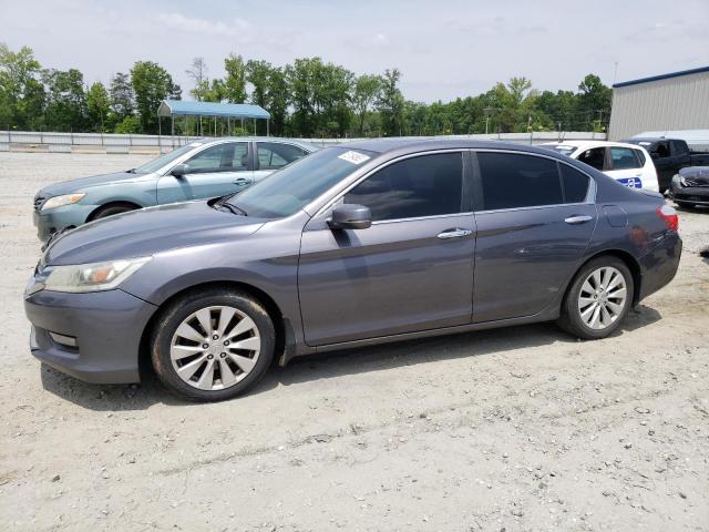 1HGCR2F85EA301359 - 2014 HONDA ACCORD EXL GRAY photo 1