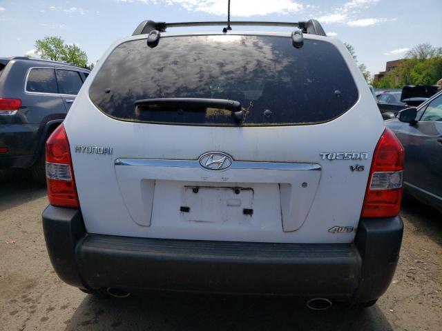 KM8JN72D77U642115 - 2007 HYUNDAI TUCSON SE WHITE photo 6