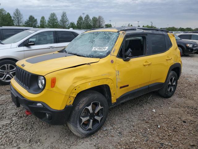 ZACNJBC1XKPJ95585 - 2019 JEEP RENEGADE TRAILHAWK YELLOW photo 1