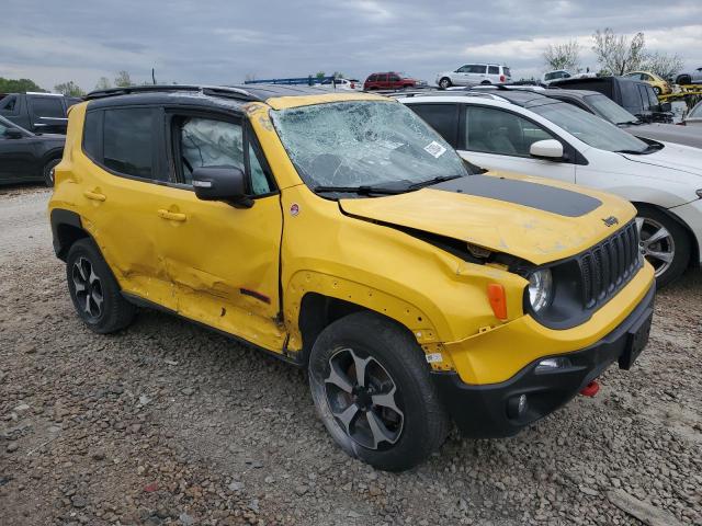 ZACNJBC1XKPJ95585 - 2019 JEEP RENEGADE TRAILHAWK YELLOW photo 4