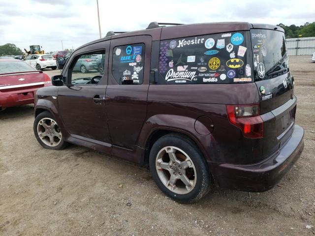 5J6YH1H98AL000553 - 2010 HONDA ELEMENT SC MAROON photo 2