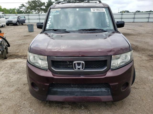 5J6YH1H98AL000553 - 2010 HONDA ELEMENT SC MAROON photo 5