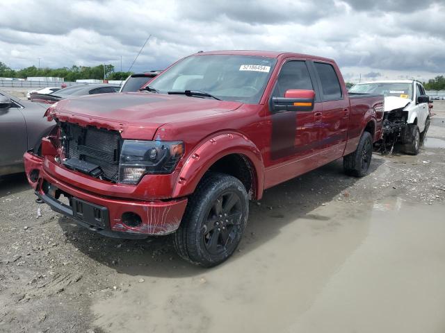 1FTFW1ET6DFA53516 - 2013 FORD F150 SUPERCREW RED photo 1