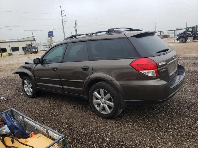 4S4BP61C996321654 - 2009 SUBARU OUTBACK 2.5I BROWN photo 2