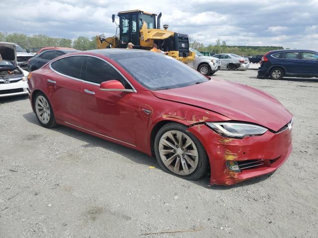 5YJSA1E24GF151375 - 2016 TESLA MODEL S 红色 照片 4