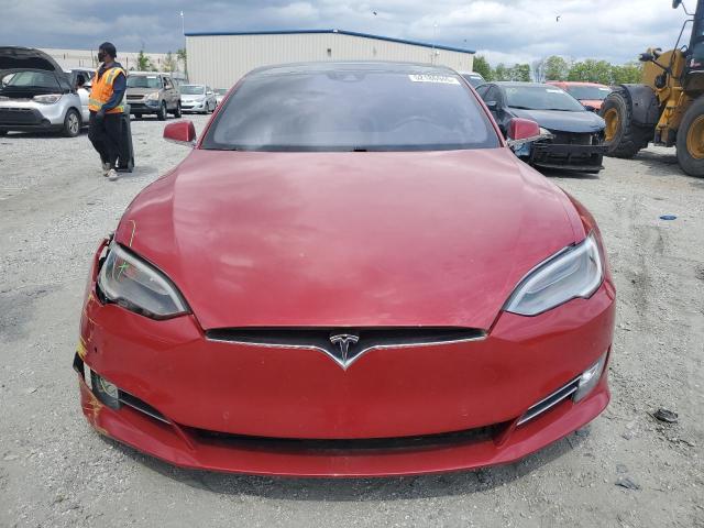 5YJSA1E24GF151375 - 2016 TESLA MODEL S 红色 照片 5