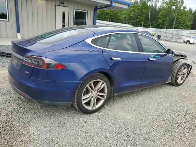 5YJSA1E29GF128030 - 2016 TESLA MODEL S BLUE photo 3