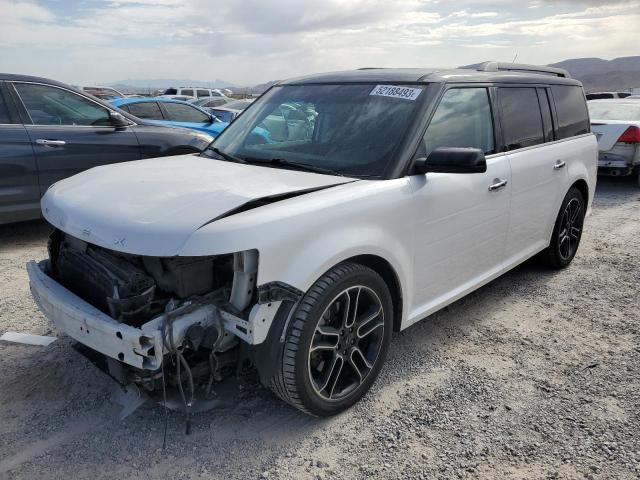 2FMHK6DT7EBD22270 - 2014 FORD FLEX LIMITED WHITE photo 1