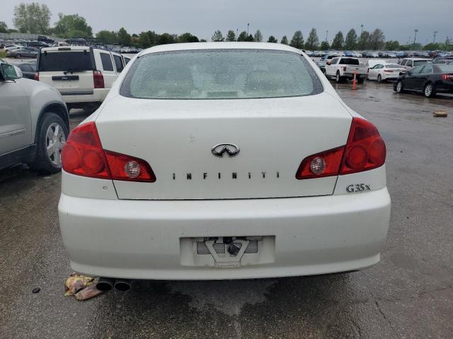 JNKCV51F85M313617 - 2005 INFINITI G35 WHITE photo 6