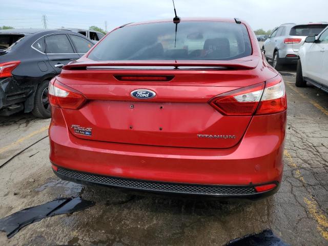 1FAHP3J28CL226652 - 2012 FORD FOCUS TITANIUM RED photo 6