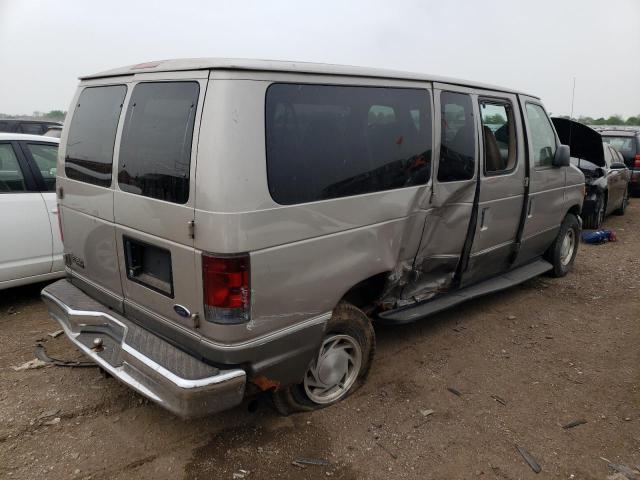 1FMRE11L32HA06141 - 2002 FORD ECONOLINE E150 WAGON BEIGE photo 3