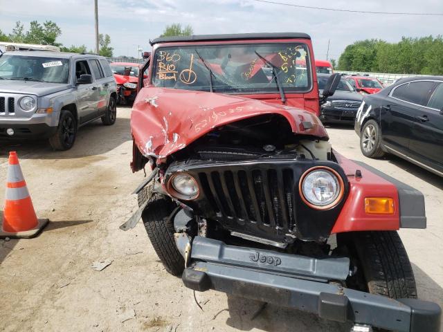 1J4FA29P21P309233 - 2001 JEEP WRANGLER / SE RED photo 5