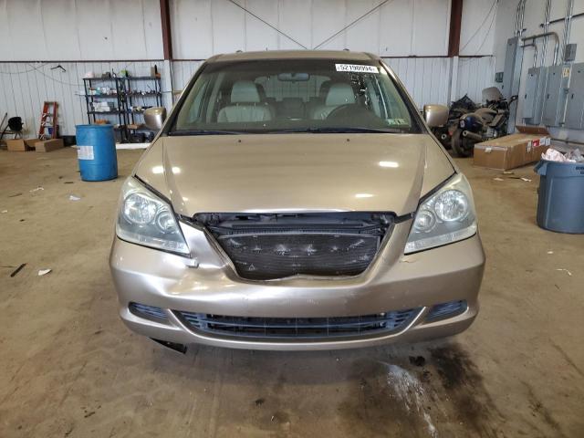 5FNRL38797B137922 - 2007 HONDA ODYSSEY EXL BEIGE photo 5