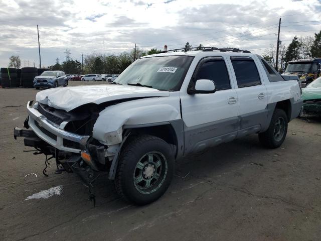 3GNGK23GX2G159904 - 2002 CHEVROLET AVALANCHE K2500 WHITE photo 1