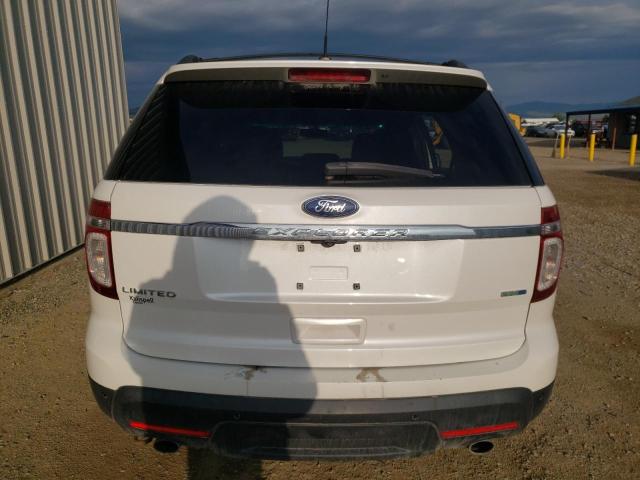 1FM5K8F86EGB79280 - 2014 FORD EXPLORER LIMITED WHITE photo 6