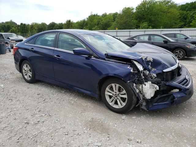 5NPEB4AC0EH865397 - 2014 HYUNDAI SONATA GLS BLUE photo 4