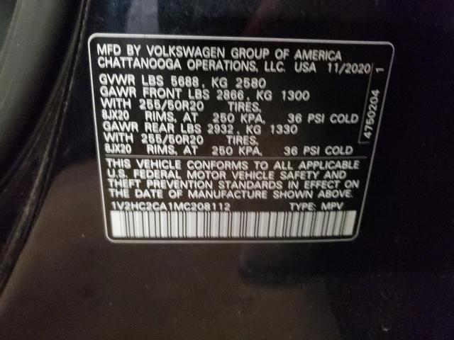 1V2HC2CA1MC208112 - 2021 VOLKSWAGEN ATLAS CROS SE Qara foto 13