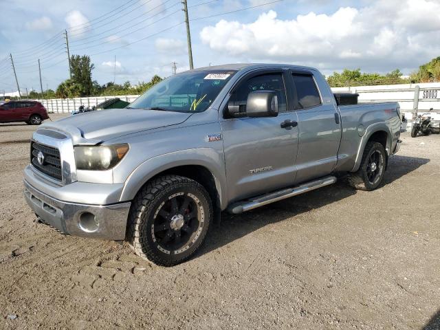 5TFRV54187X016862 - 2007 TOYOTA TUNDRA DOUBLE CAB SR5 SILVER photo 1