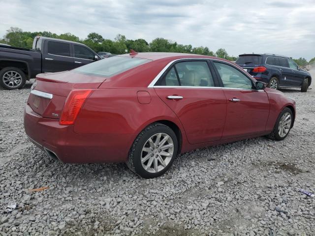 1G6AR5S37E0115395 - 2014 CADILLAC CTS LUXURY COLLECTION RED photo 3