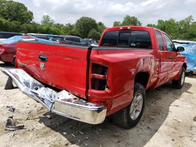 1D7HE42K86S637635 - 2006 DODGE DAKOTA SLT RED photo 3