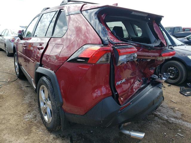 2T3B6RFV4MW023264 - 2021 TOYOTA RAV4 XLE PREMIUM RED photo 3