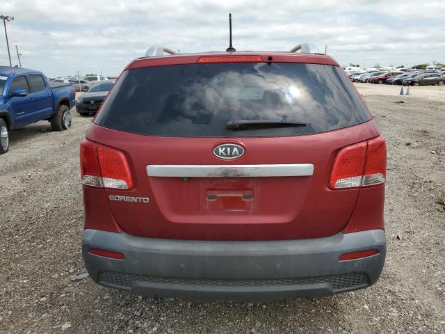 5XYKT3A15BG004390 - 2011 KIA SORENTO BASE RED photo 6