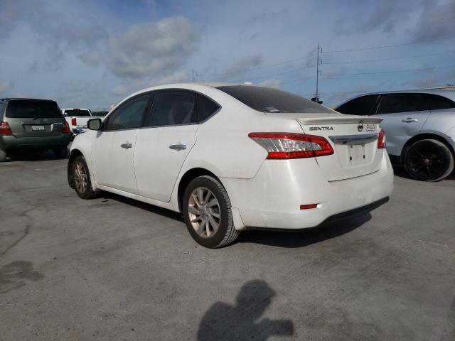 3N1AB7AP1FY333487 - 2015 NISSAN SENTRA S WHITE photo 2