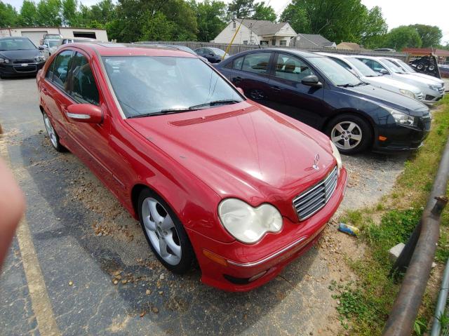 WDBRF40J75F576872 - 2005 MERCEDES-BENZ C 230K SPORT SEDAN RED photo 1