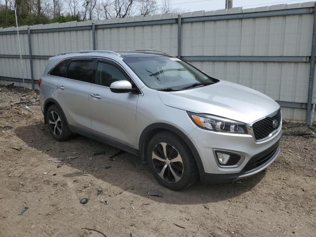 5XYPHDA53GG042434 - 2016 KIA SORENTO EX SILVER photo 4