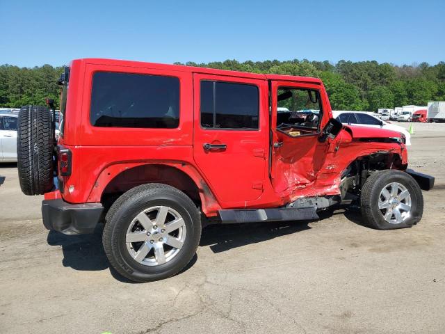 1C4BJWEG1JL813975 - 2018 JEEP WRANGLER U SAHARA RED photo 3