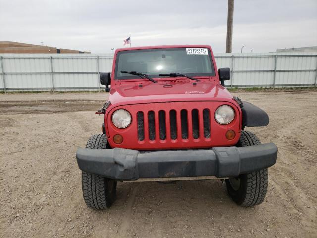 1J4FA24158L609238 - 2008 JEEP WRANGLER X RED photo 5