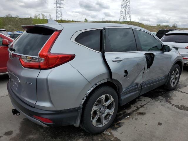 JHLRW2H87KX001171 - 2019 HONDA CR-V EXL SILVER photo 3