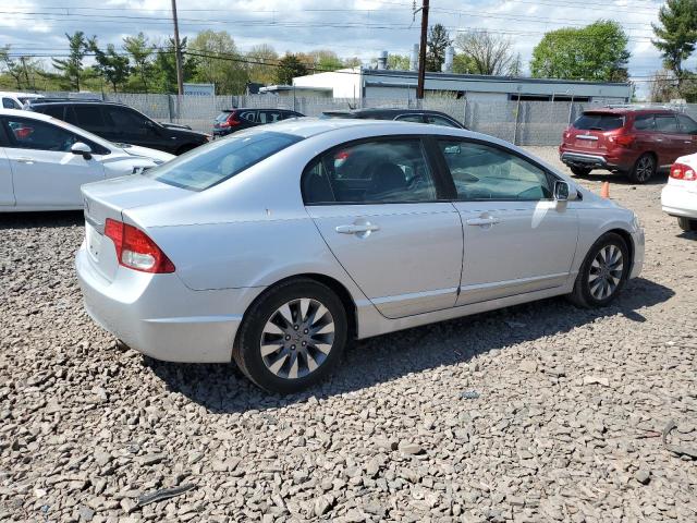1HGFA16919L028048 - 2009 HONDA CIVIC EXL ვერცხლისფერი ფოტო 3