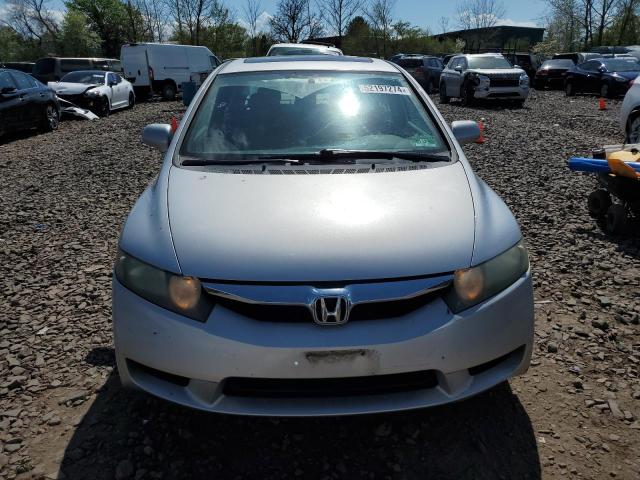 1HGFA16919L028048 - 2009 HONDA CIVIC EXL SILVER photo 5