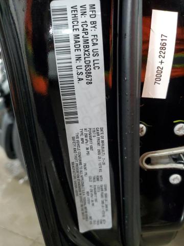 1C4PJMBX2LD638678 - 2020 JEEP CHEROKEE TRAILHAWK BLACK photo 13