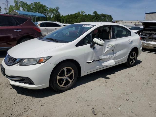 19XFB2F74FE222657 - 2015 HONDA CIVIC SE WHITE photo 1