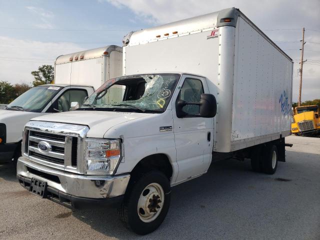 1FDXE4FS9EDA23286 - 2014 FORD ECONOLINE E450 SUPER DUTY CUTAWAY VAN WHITE photo 2