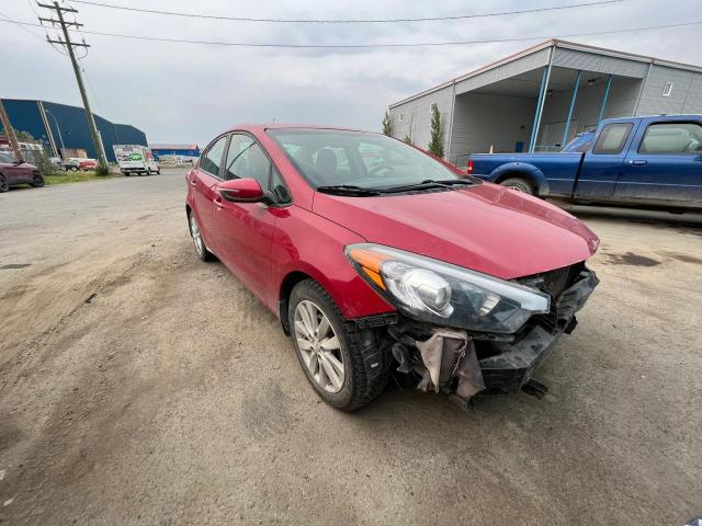 KNAFX4A66F5424050 - 2015 KIA FORTE LX RED photo 4