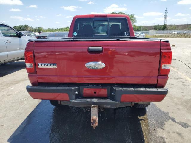 1FTZR15E47PA52806 - 2007 FORD RANGER SUPER CAB RED photo 6