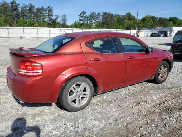 1B3LC56J08N254762 - 2008 DODGE AVENGER SXT RED photo 3