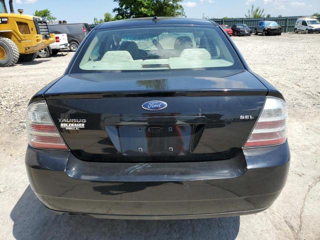 1FAHP24W78G141293 - 2008 FORD TAURUS SEL BLACK photo 6