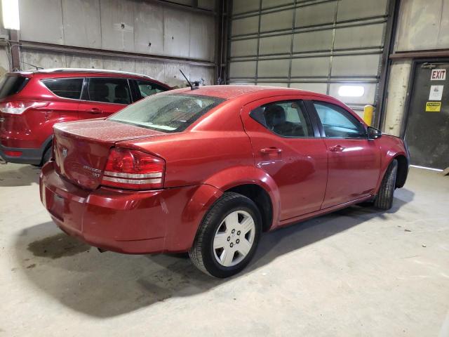 1B3CC4FB2AN189728 - 2010 DODGE AVENGER SXT RED photo 3