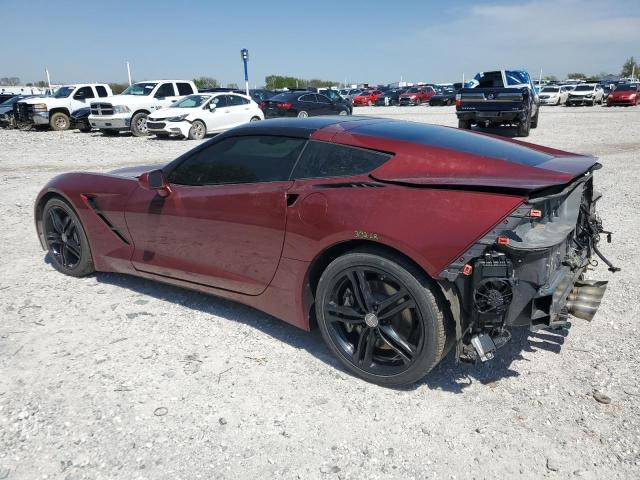 1G1YB2D72G5123224 - 2016 CHEVROLET CORVETTE STINGRAY 1LT MAROON photo 2
